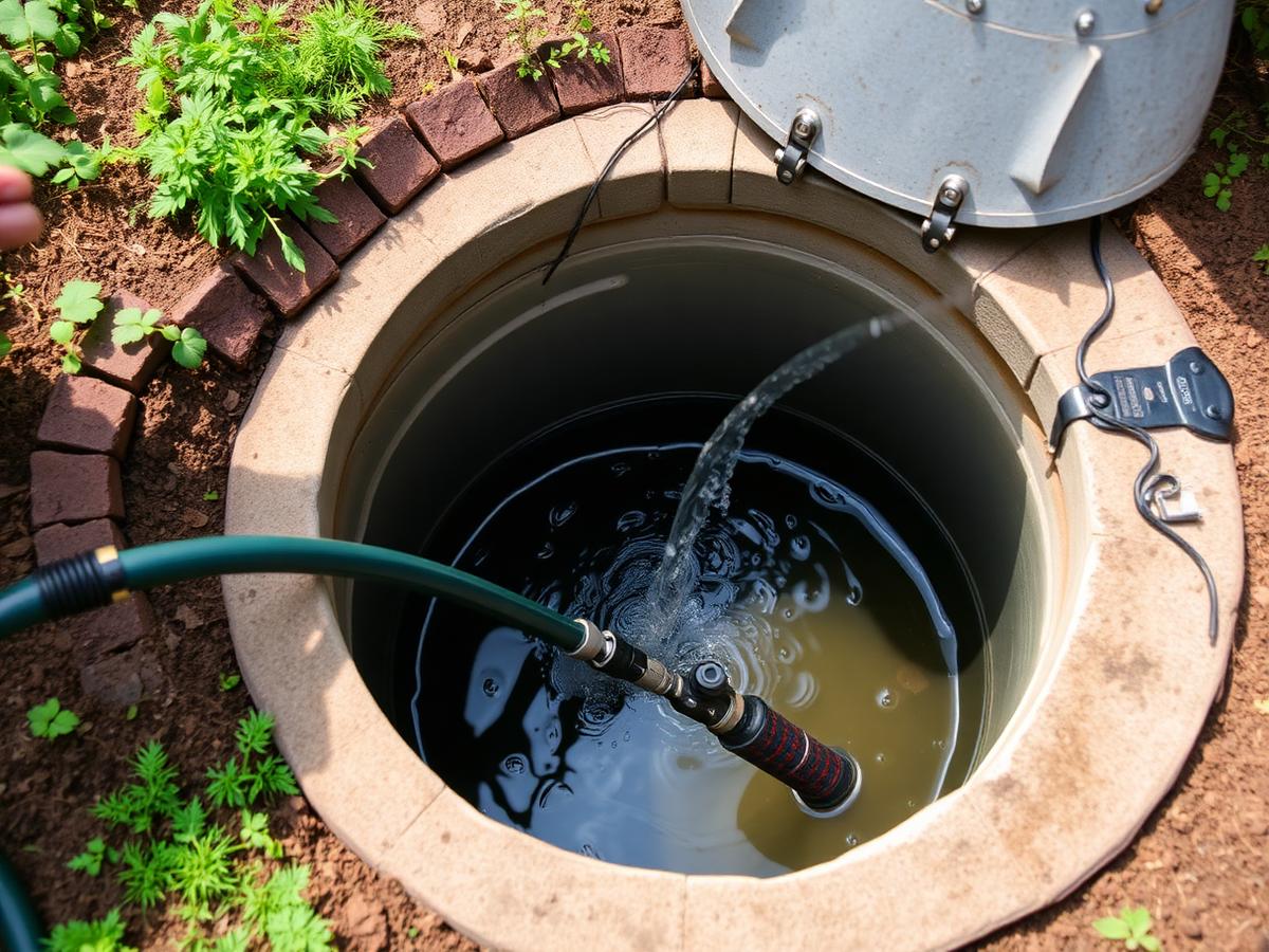 Regenwaterput reinigen